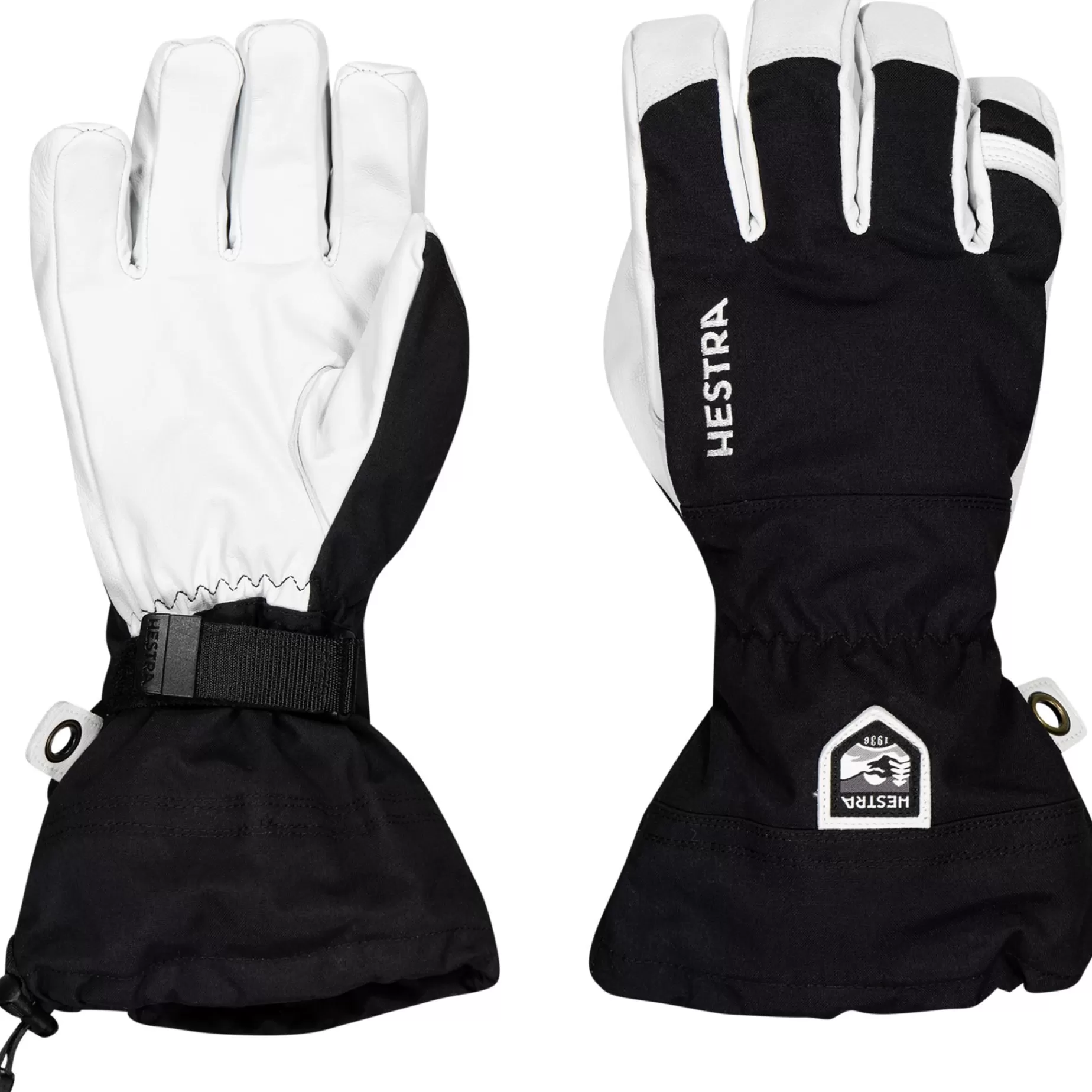 hestra Handskar & Vantar<Alpine Glove Army Leather Heli Ski - 5 Finger 22/23, Skidhandske