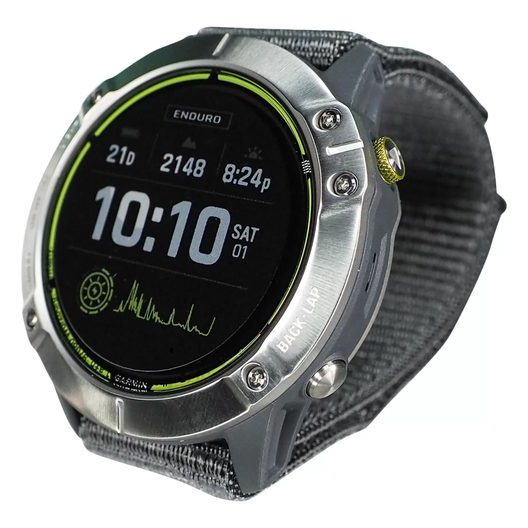 garmin Pulsklocka<Enduro, Silver W /Gray Body, Gray Sport Loop Band, Multisportklocka Senior