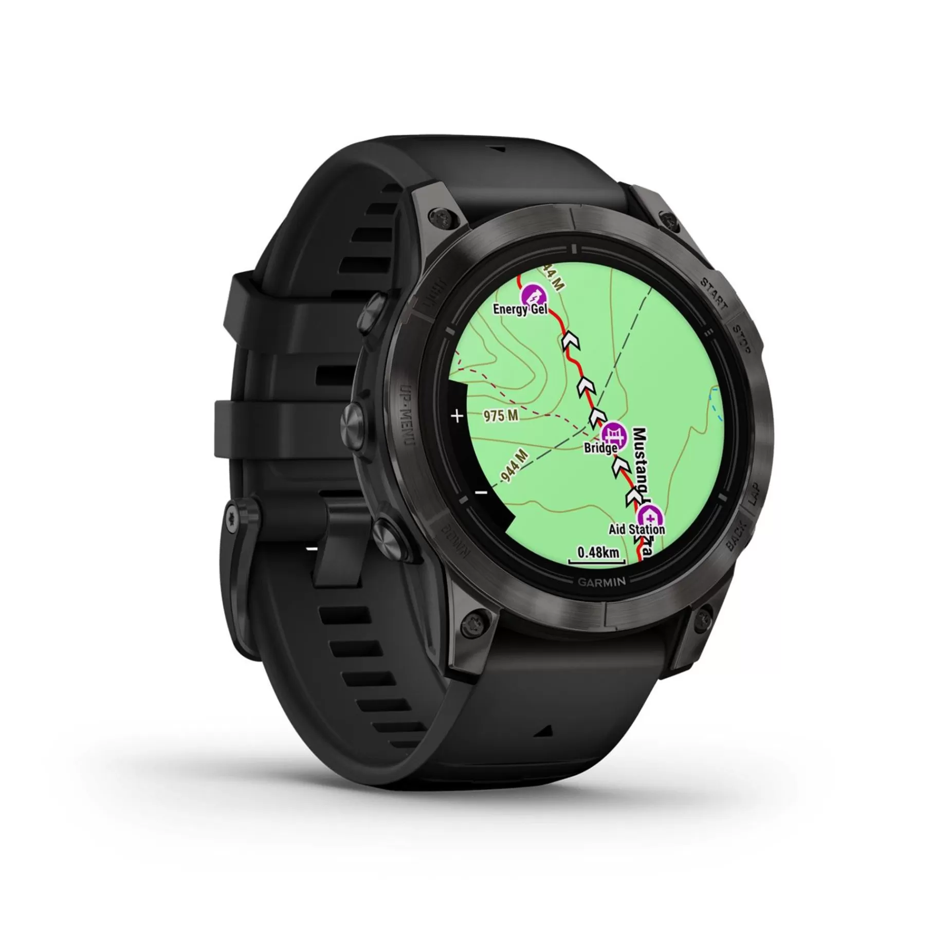 garmin Pulsklocka< Epix Pro (Gen 2) Sapphire Edition 47Mm, Carbon Gray, Smartklocka Med Amoled-Skarm, Unisex