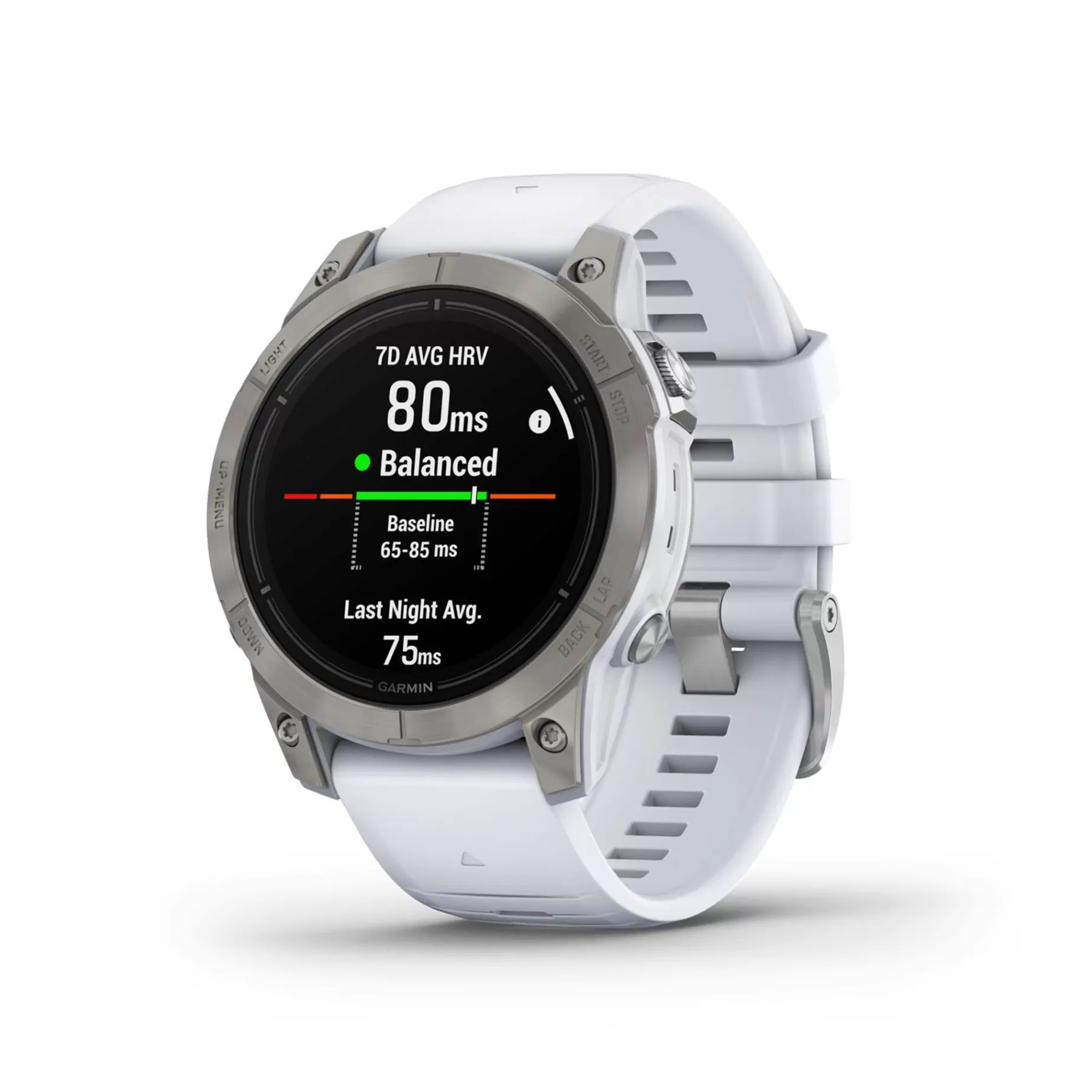 garmin Pulsklocka< Epix Pro (Gen 2) Sapphire Edition 47Mm, Whitestone, Smartklocka Med Amoled-Skarm, Unisex