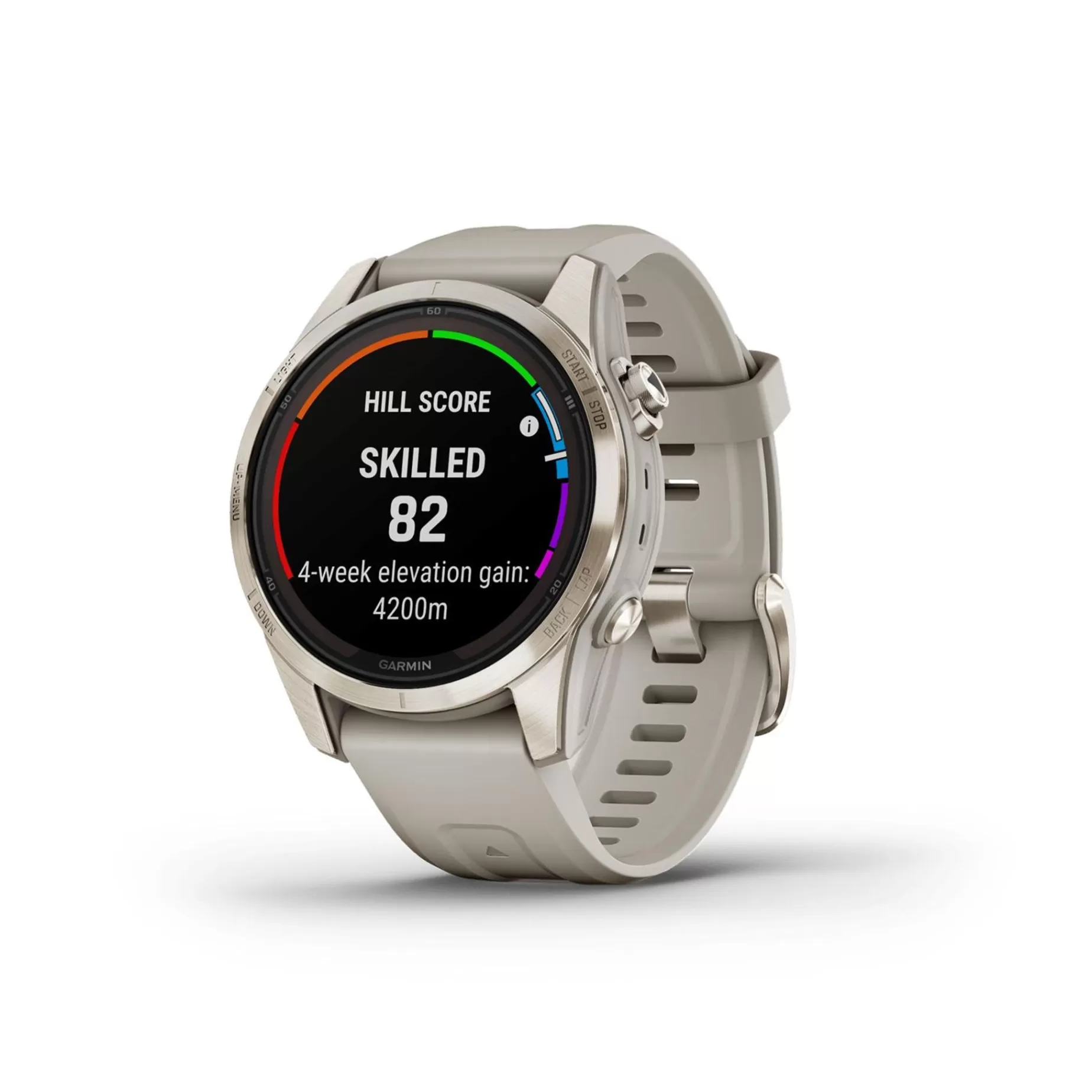 garmin Pulsklocka< Fenix 7 Pro Sapphire Solar Edition, Soft Gold, Gps Smartklocka, Unisex