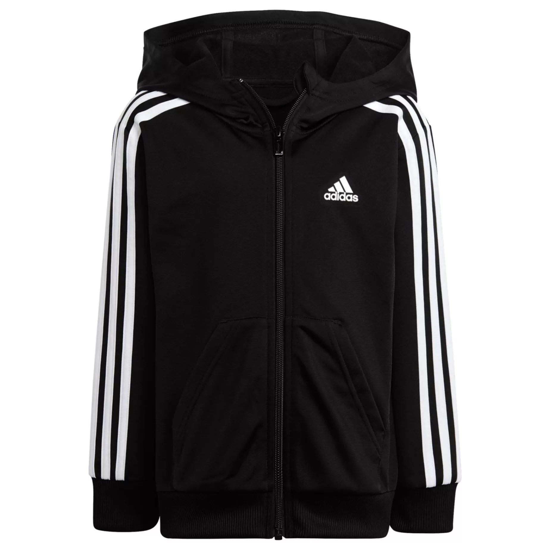 adidas Träningsset<Little Kids Essential 3-Stripes Shiny Tracksuit, Traningsoverall, Barn