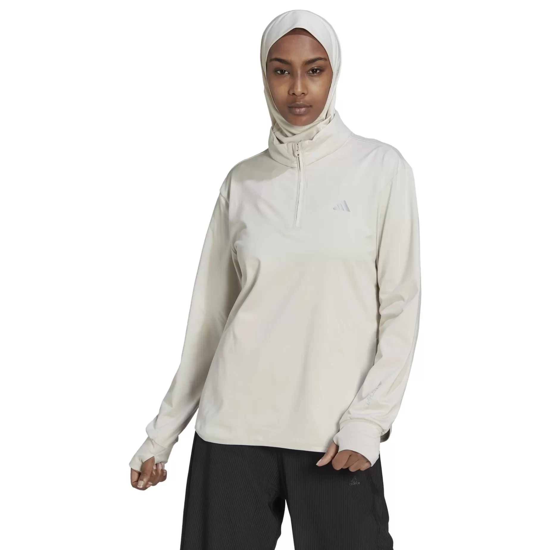 adidas Tröjor<Techfit Warm Quarter-Zip Training Top, Traningstroja Dam